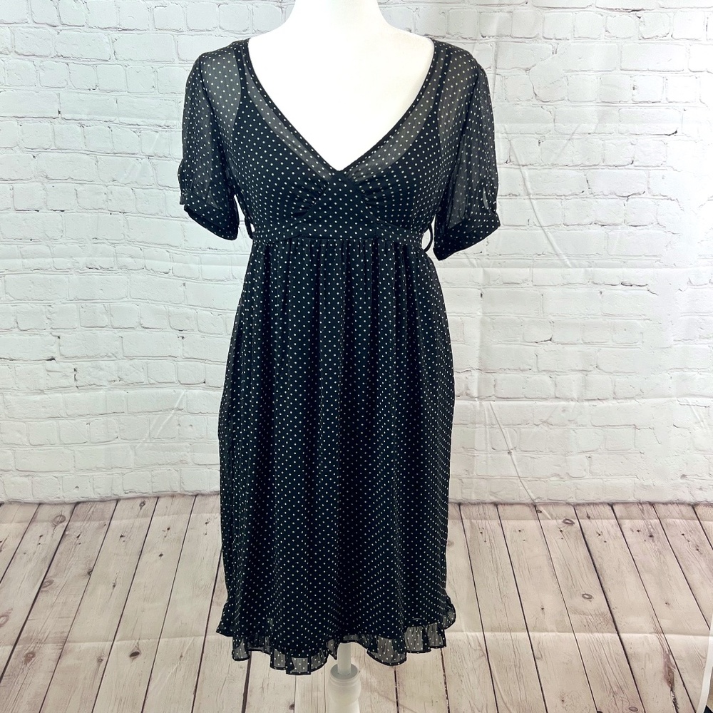 Merona - Black with White Polka-Dot Dress (S)